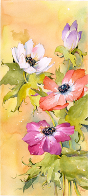 Anemones in Yellow
